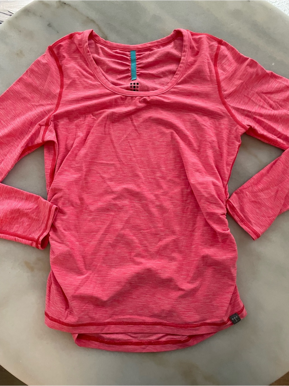 Title Nine Women's Long-Sleeve Crew Top - Coral Pink Heather